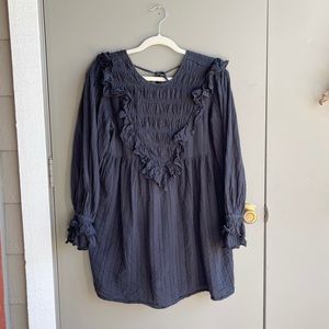 Urban Outfitters Pepper Ruffle Bib Babydoll Dress